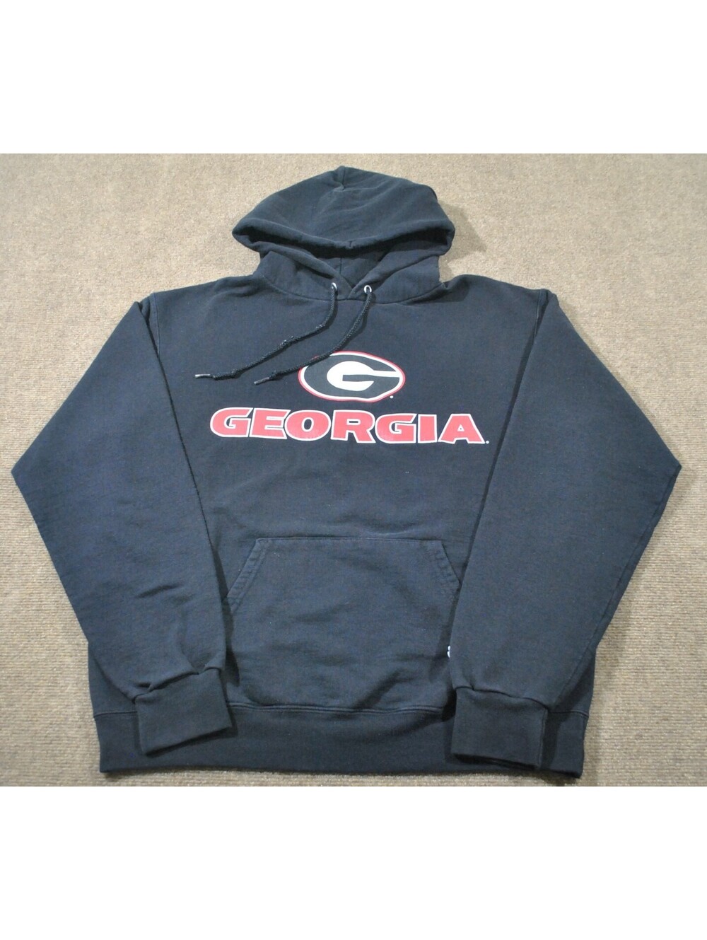 Georgia Bulldogs NCAA Football Champion Brand Black Sweatshirt Size Medium